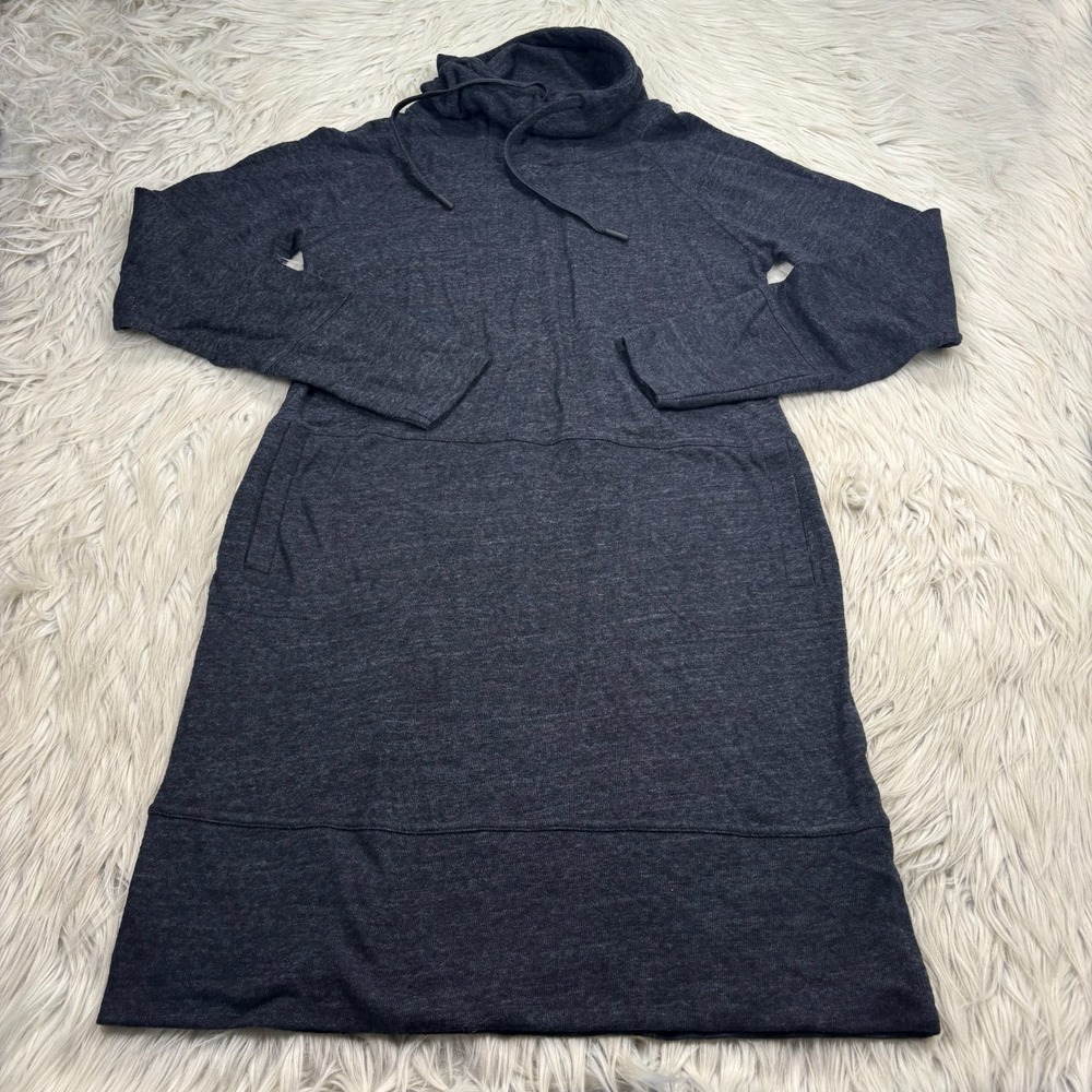 Prana Women's M Charcoal Gray Funnel Neck Sunrise Dress Granola Girl Cabincore